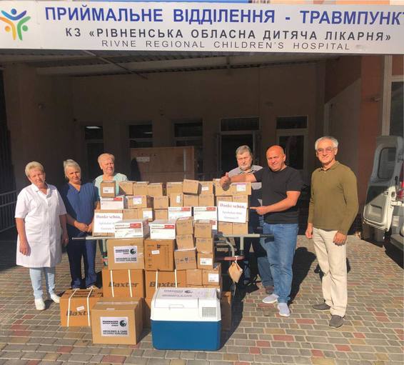 Обласна дитяча лікарня отримала гуманітарну допомогу з Німеччини